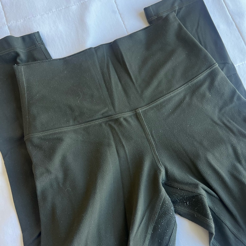 Army green Lululemon Align Leggings